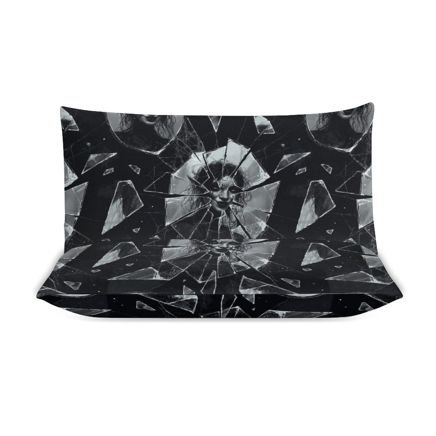 The Goblin Grins Collection: There's a Goblin In My Mirror 3-Piece Bedding Set-102"x90"/ 259x229cm (Dual-sided Printing)