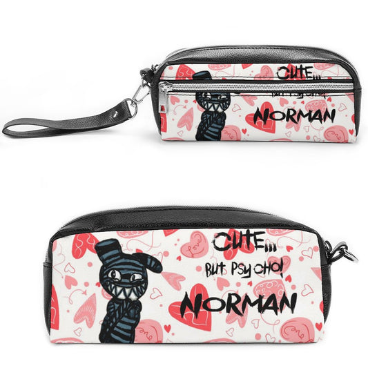 Valentine's Monsters: Cute... but psycho, Norman Versatile Cosmetic Bag & Pencil Case Pouch in Be My Valentine