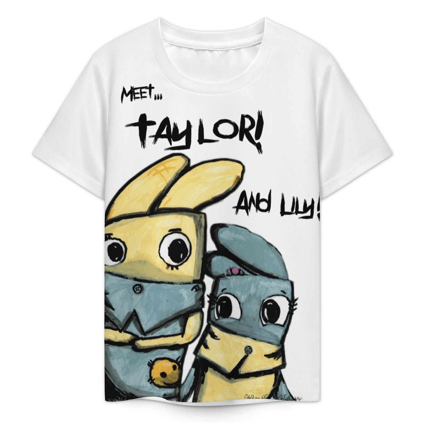 Valentine's Monsters Taylor and Lily Children's T-Shirt in Void