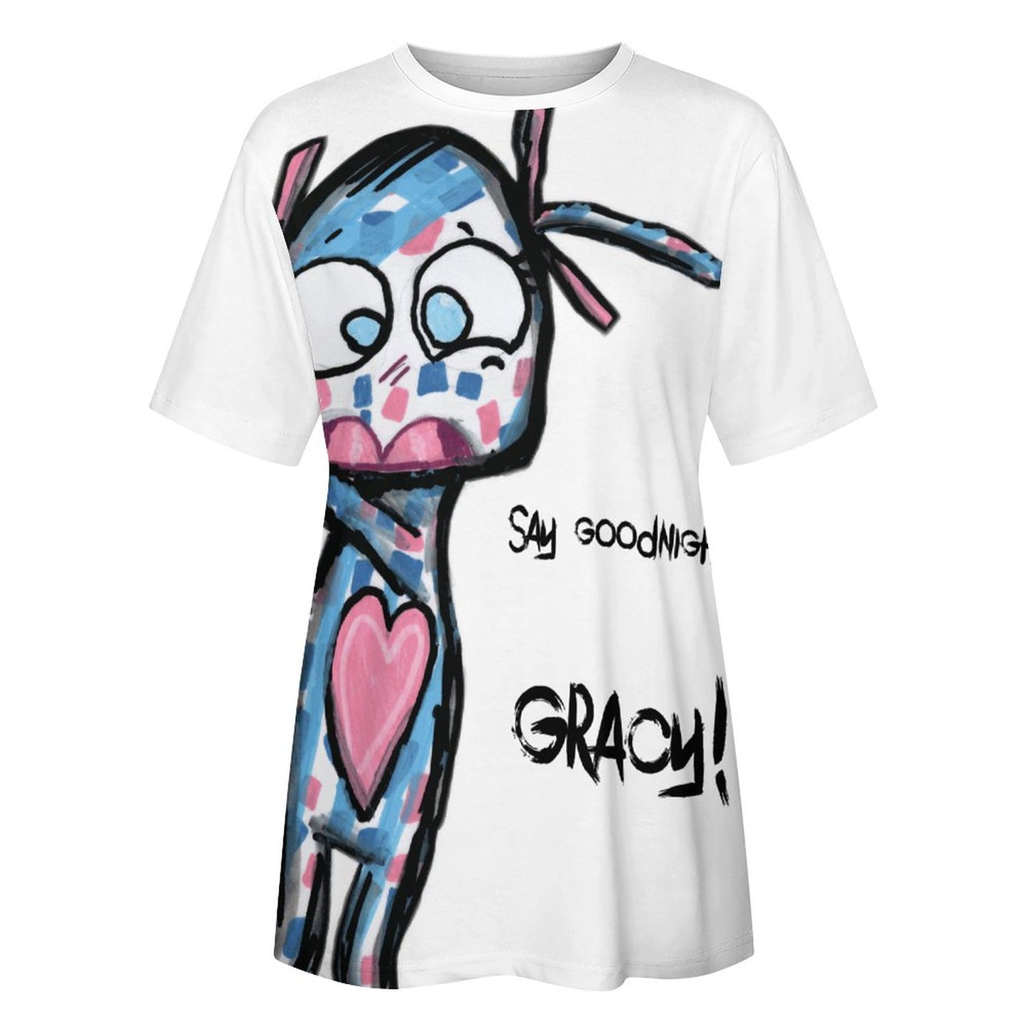 Valentine's Monsters: Say Goodnight Gracy Women's T-Shirt in Void