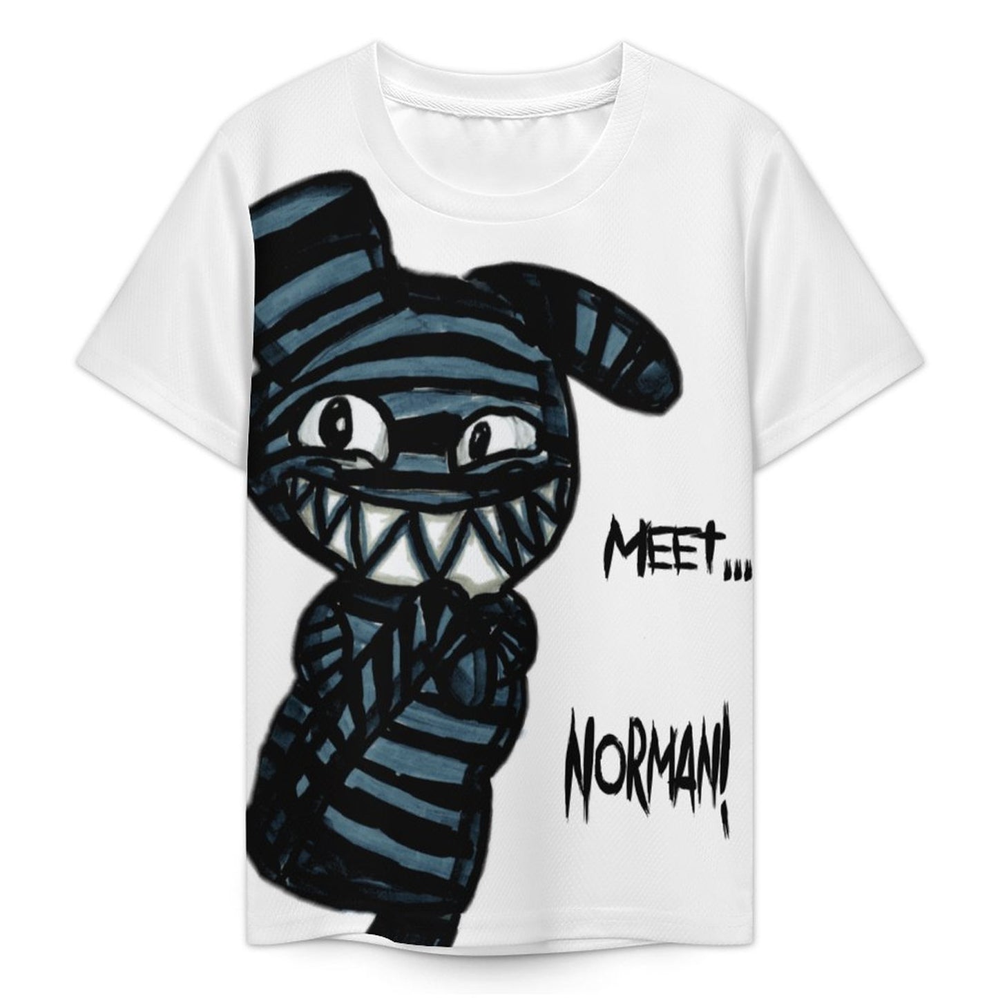 Valentine's Monsters: Cute... but psycho, Norman  Children's T-Shirt in Void