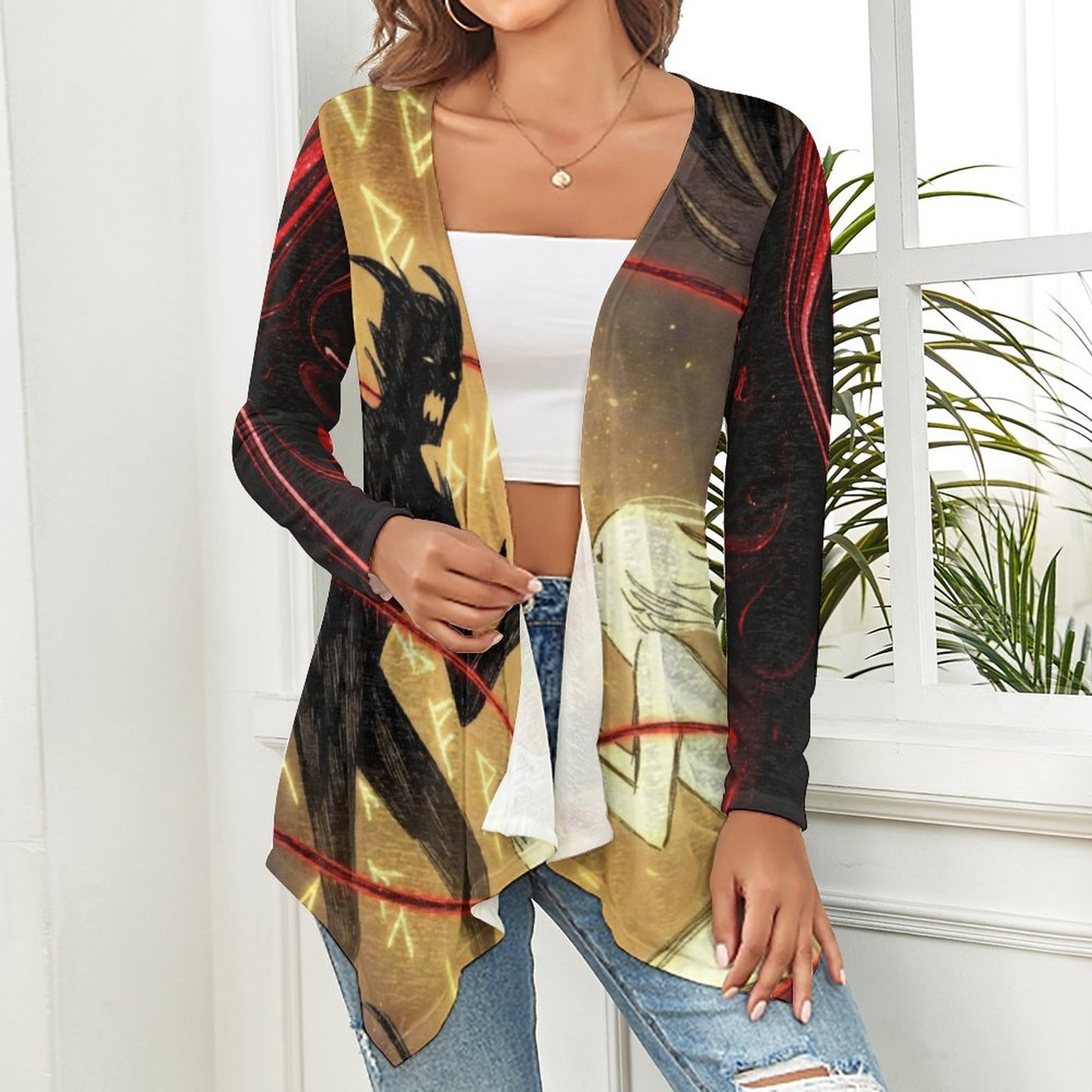 Rumpelstiltskin Collection:  Demons Who Flee Women's Open Shirt