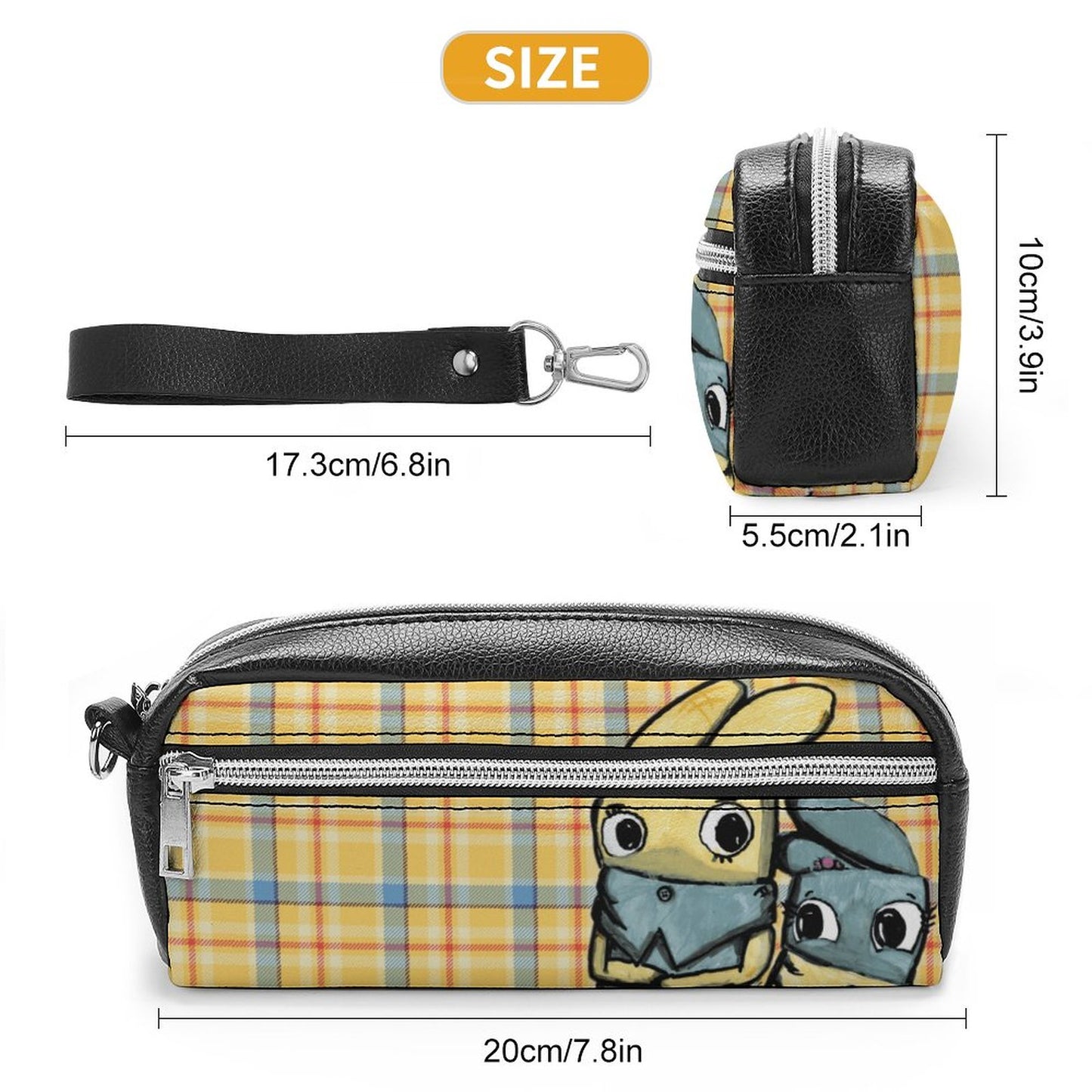 Valentine's Monsters: Taylor and Lily Pencil/Make-up Pouch