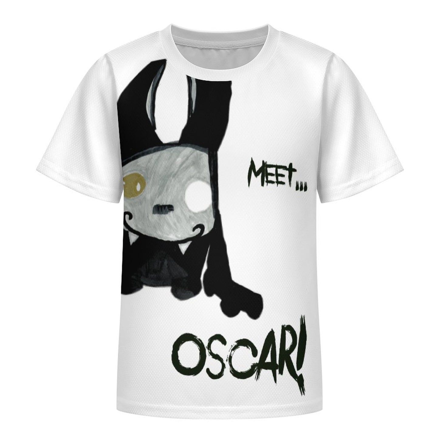 Valentine's Monsters: Meet Oscar! Children's T-Shirt in Void