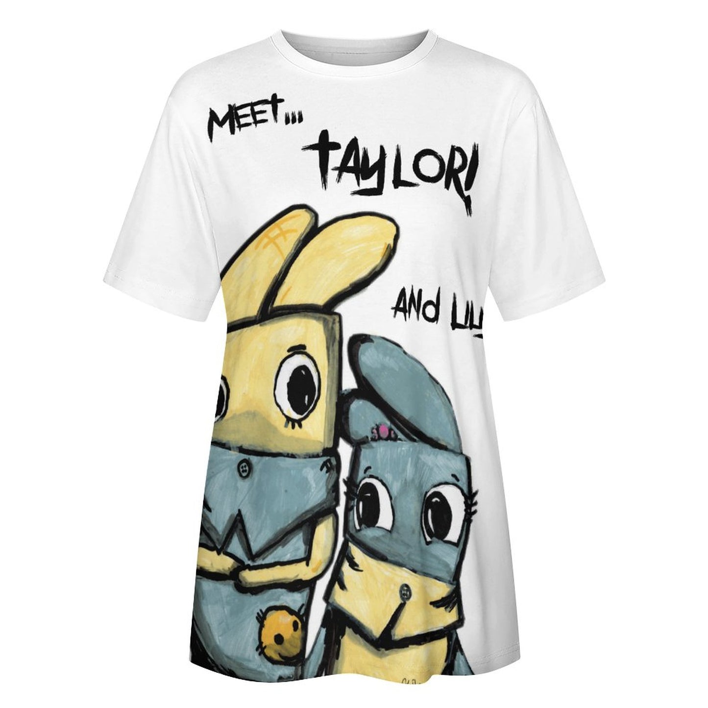 Valentine's Monsters Taylor and Lily Women's T-Shirt in Void