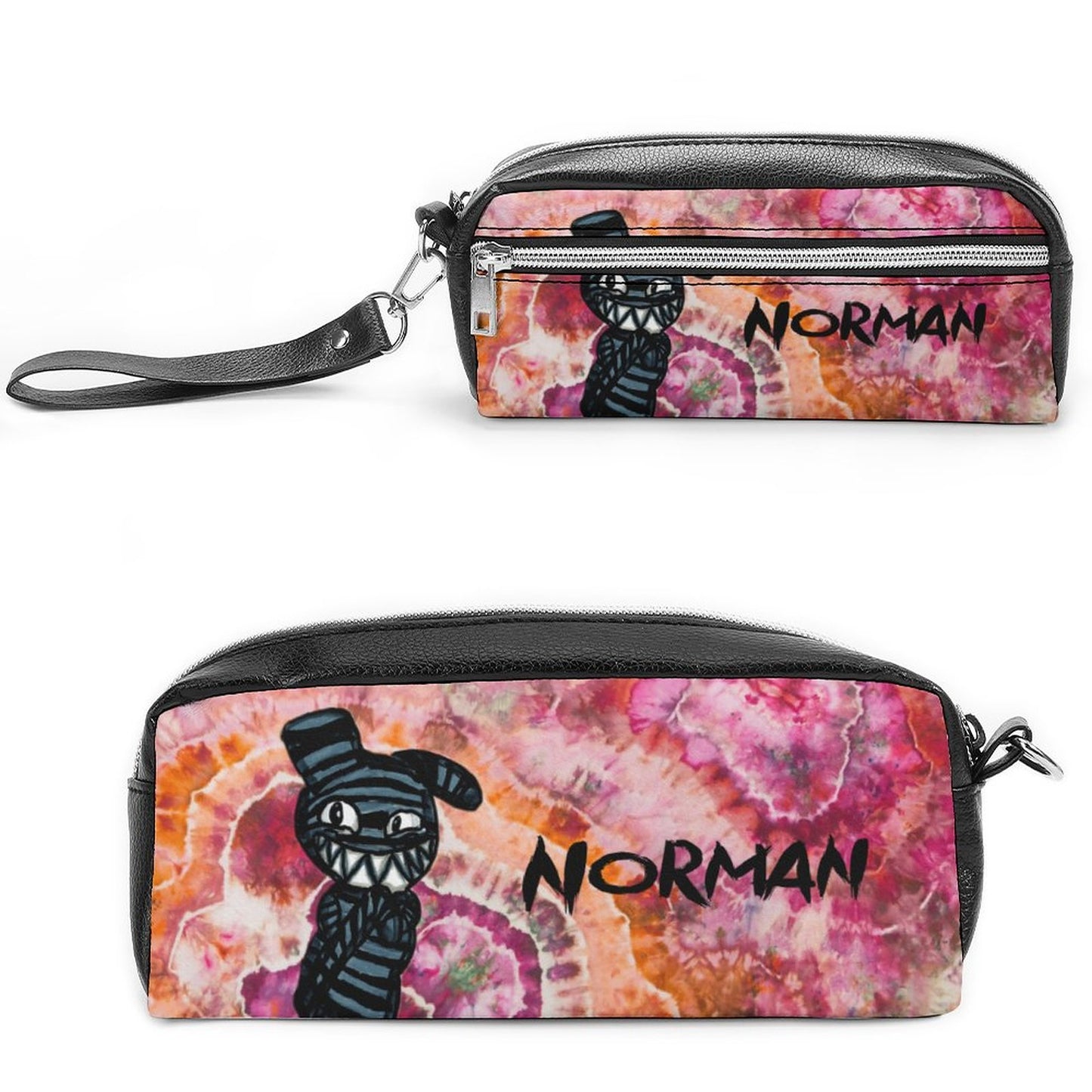 Valentine's Monsters: Cute... but psycho, Norman Versatile Cosmetic Bag & Pencil Case Pouch in Wild Thoughts