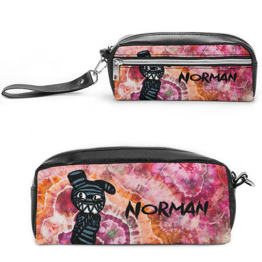 Valentine's Monsters: Cute... but psycho, Norman Versatile Cosmetic Bag & Pencil Case Pouch in Wild Thoughts