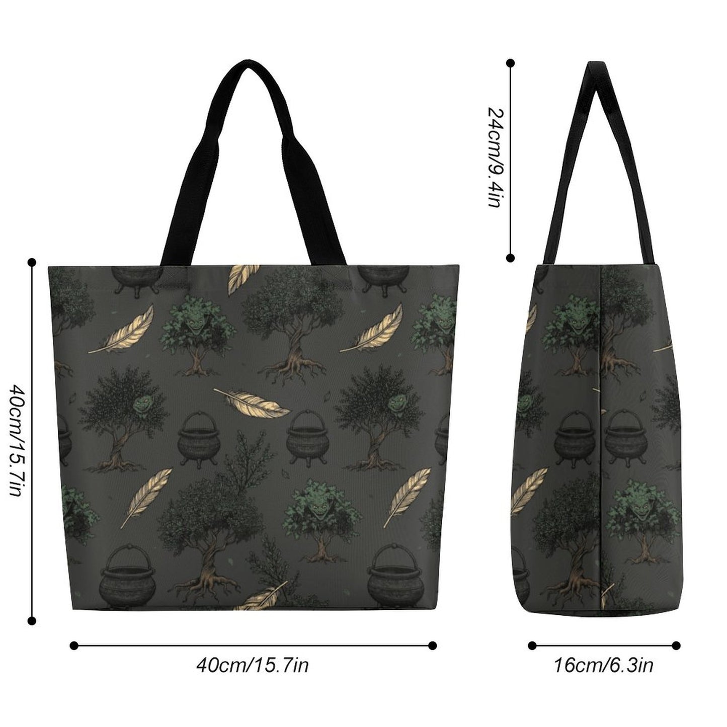 Green Guardian Large One Shoulder Shopping Bag