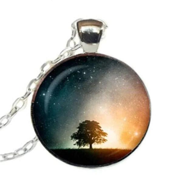 Tree of Life Glass Pendant