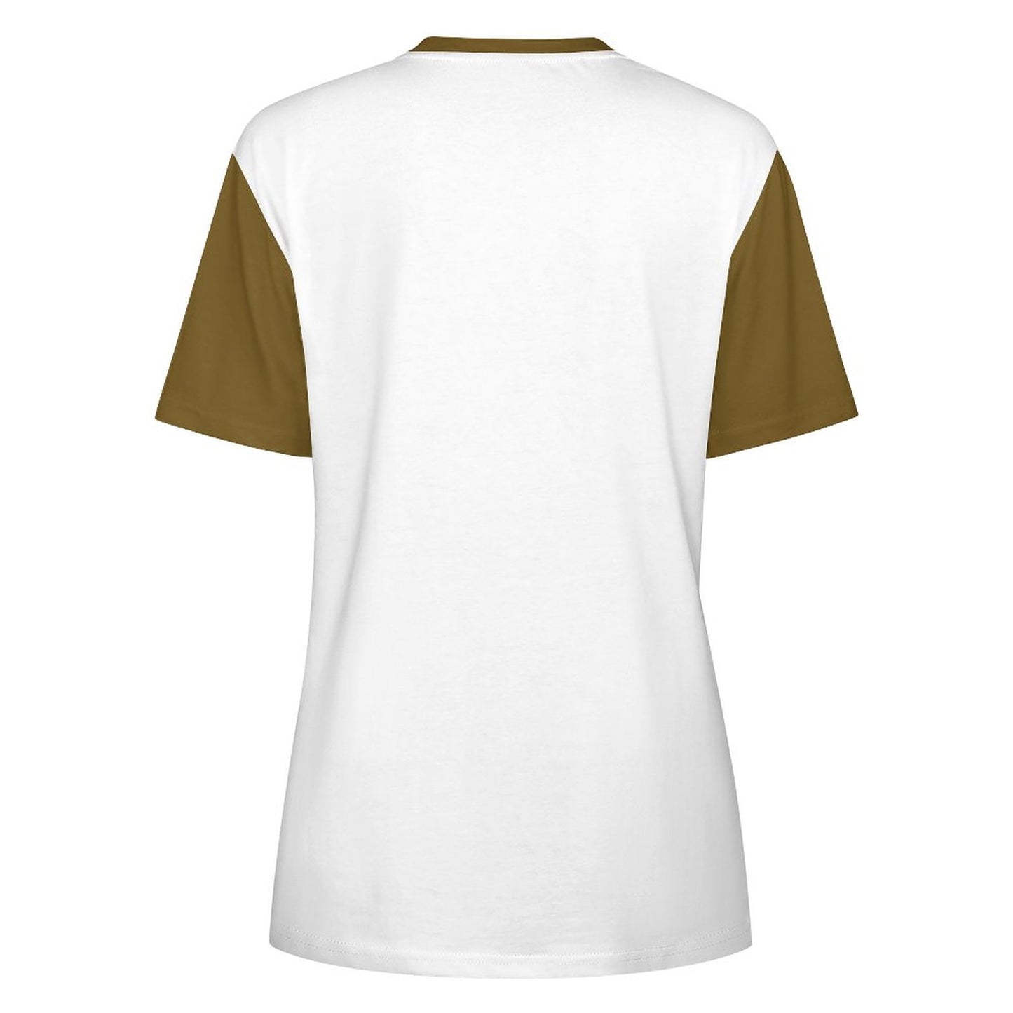 No Matter who Broke You T-Shirt for Women in White w/Ochre