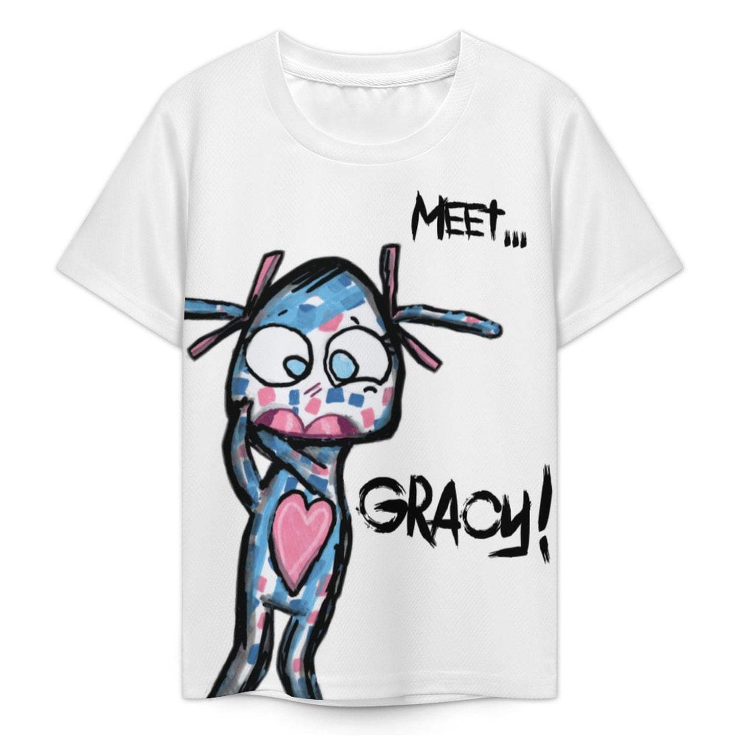 Valentine's Monsters: Say Goodnight Gracy Children's T-Shirt in Void