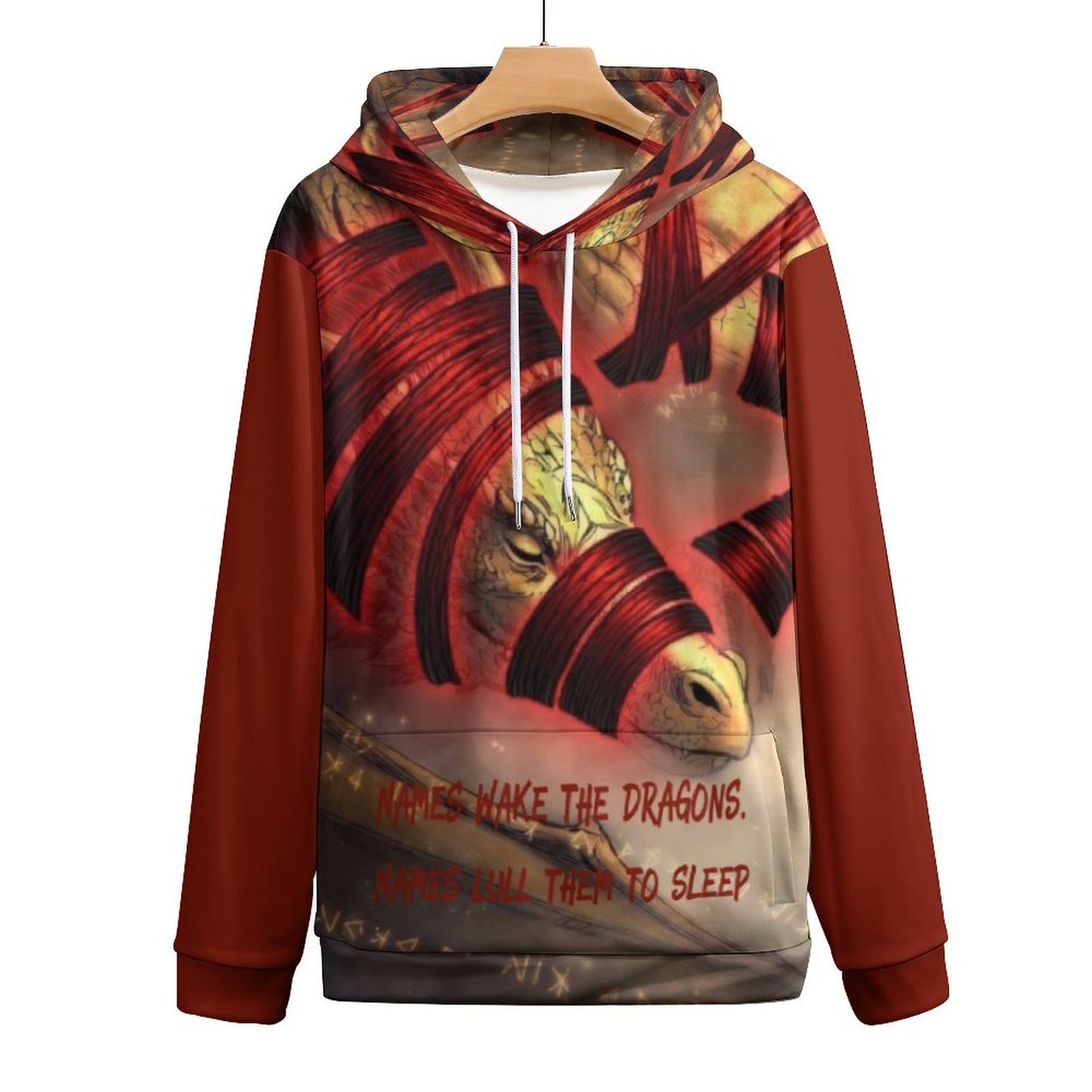 Rumpelstiltskin Collection: Names wake the Dragons Men's Cool Hoodie with Double-layer Cap