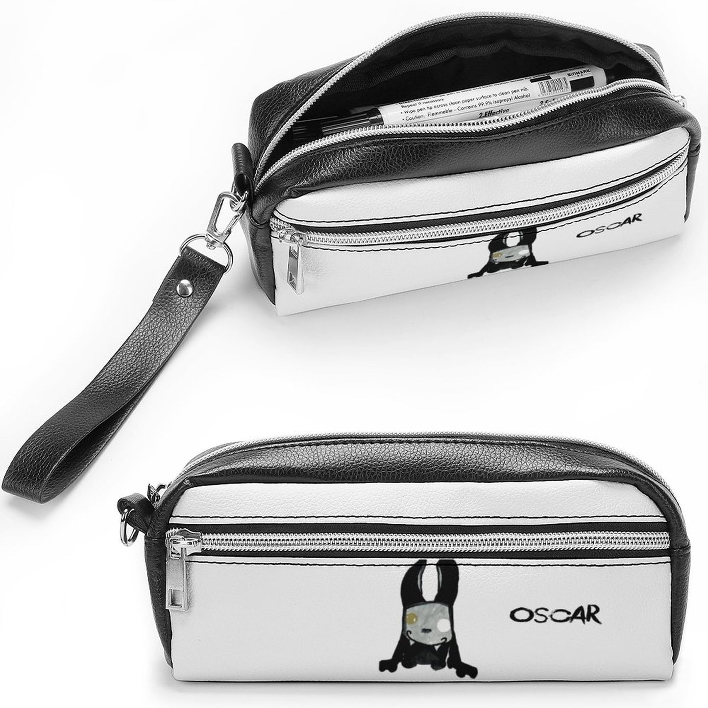 Valentine's Monsters: Oscar Versatile Cosmetic Bag & Pencil Case Pouch in Void