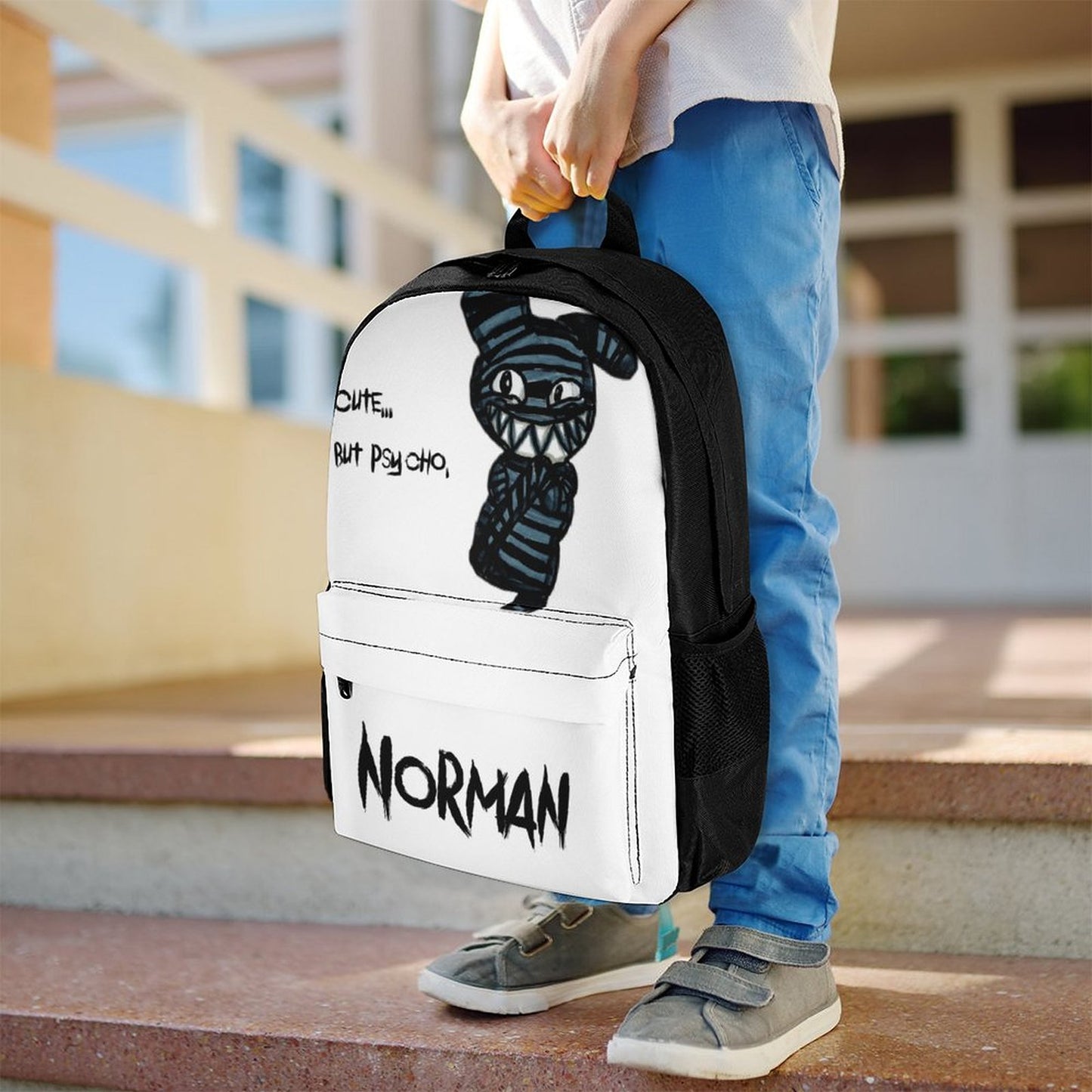Valentine's Monsters: Cute... but psycho, Norman Backpack in Void