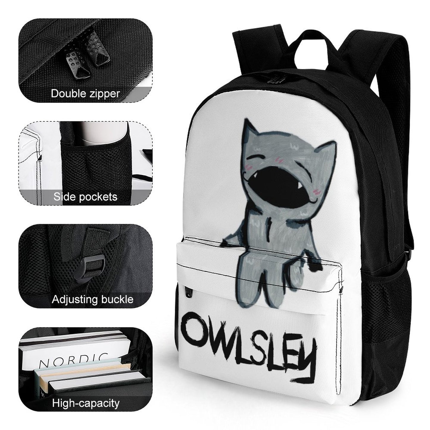 Valentine's Monsters: Owlsley Backpack in Void