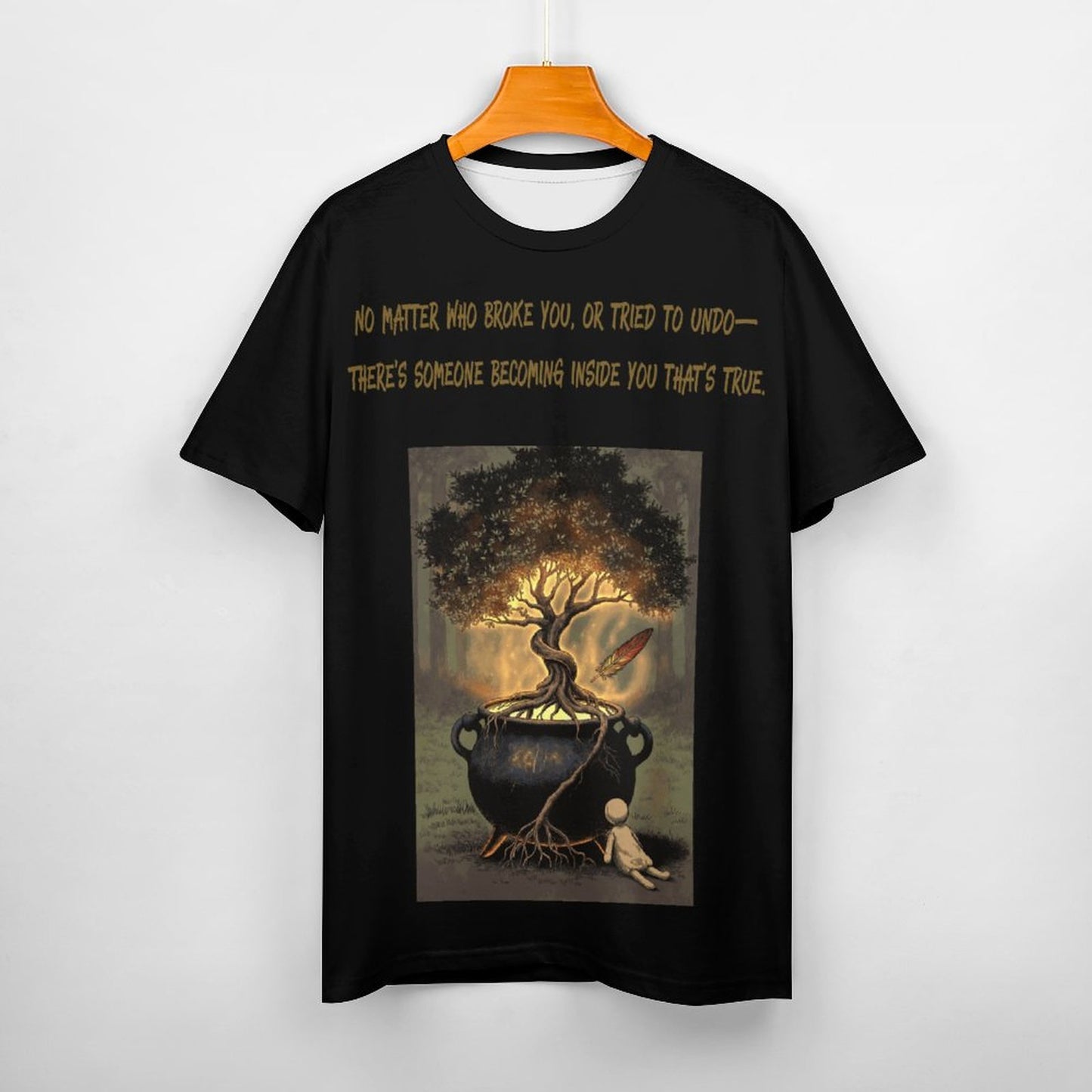 No Matter who Broke You T-Shirt for Women in Black
