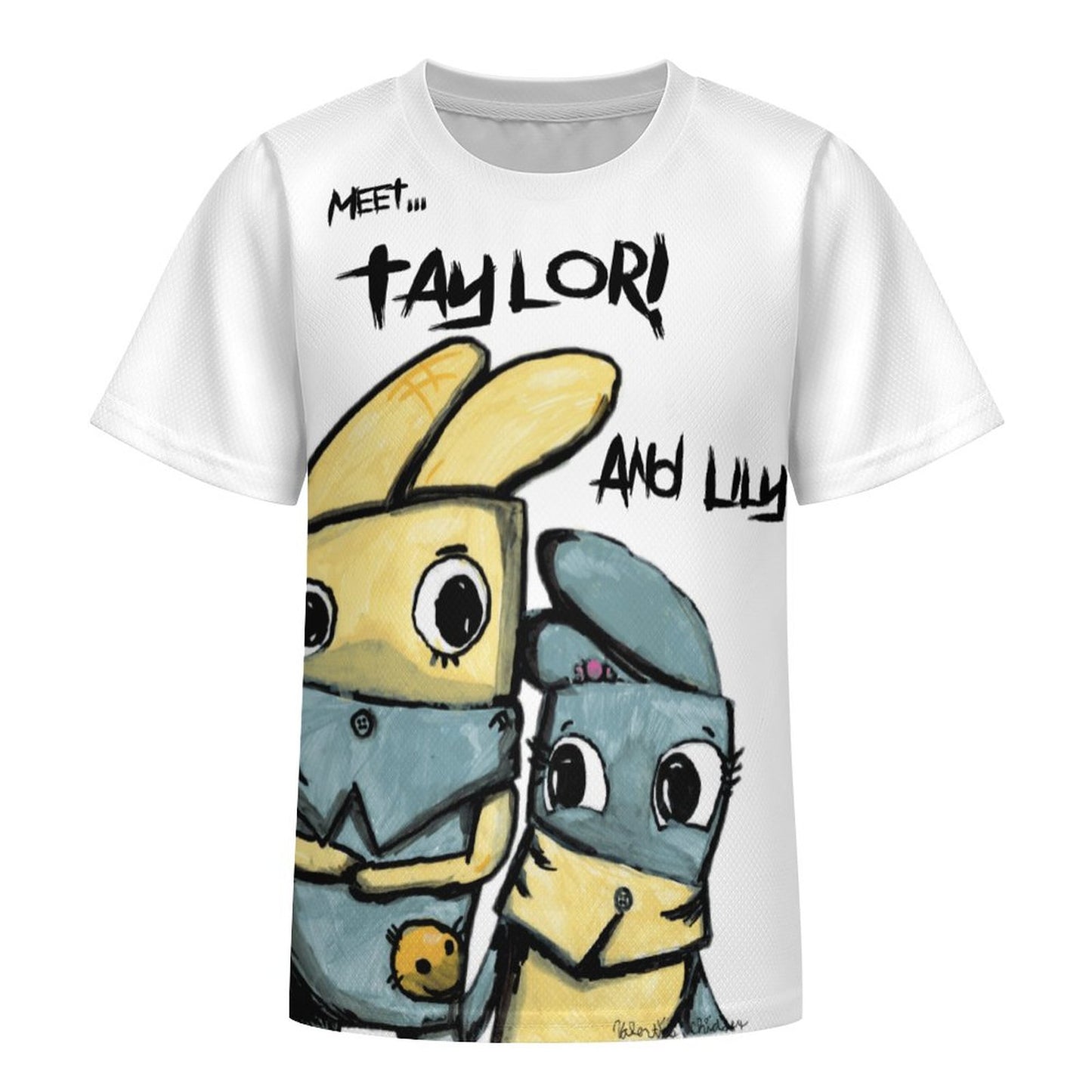 Valentine's Monsters Taylor and Lily Children's T-Shirt in Void