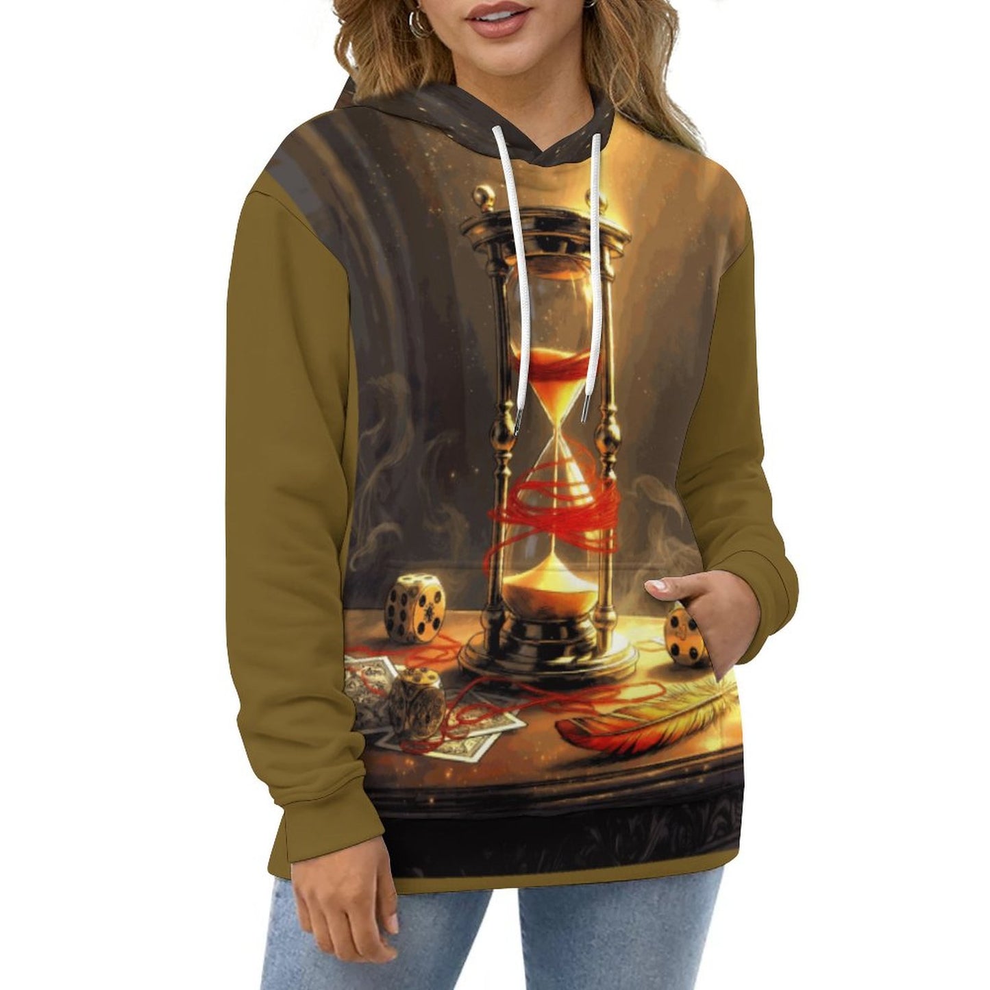 Rumpelstiltskin Collection: The Game is Named Men's Cool Hoodie with Double-layer Cap (All-Over Printing)