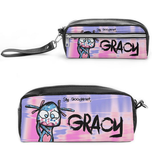 Valentine's Monsters: Say Goodnight Gracy Versatile Cosmetic Bag & Pencil Case Pouch in Purple Haze