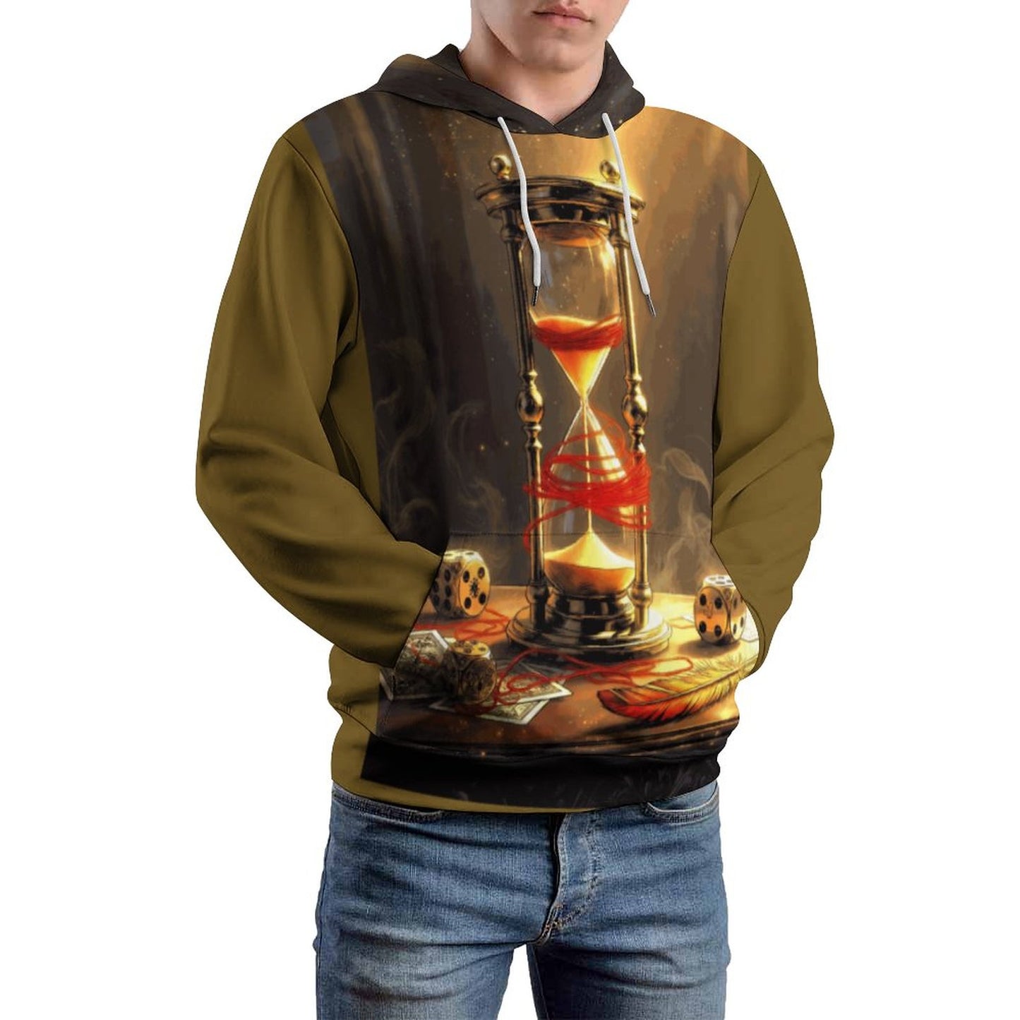 Rumpelstiltskin Collection: The Game is Named Men's Cool Hoodie with Double-layer Cap (All-Over Printing)