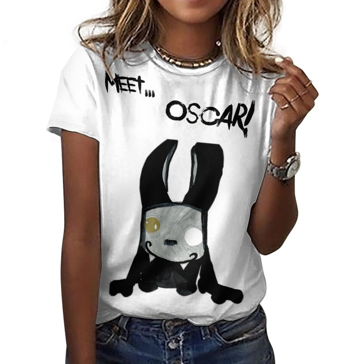 Valentine's Monsters: Meet Oscar! Women's T-Shirt in Void