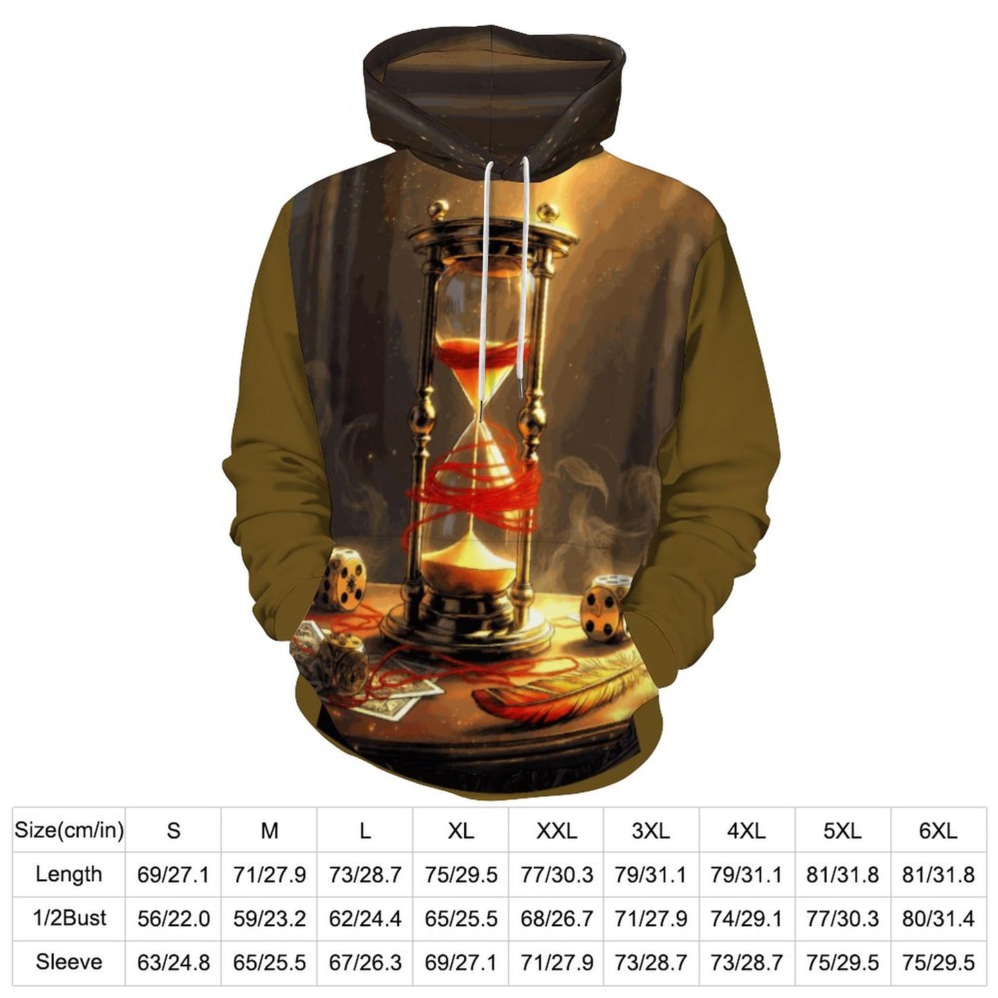Rumpelstiltskin Collection: The Game is Named Men's Cool Hoodie with Double-layer Cap (All-Over Printing)