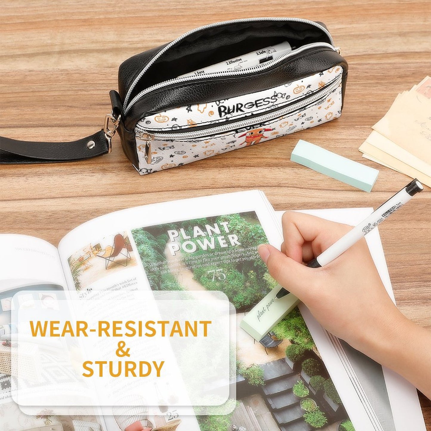 Valentine's Monsters: Burgess 4 Ever Versatile Cosmetic Bag & Pencil Case Pouch in Halloween