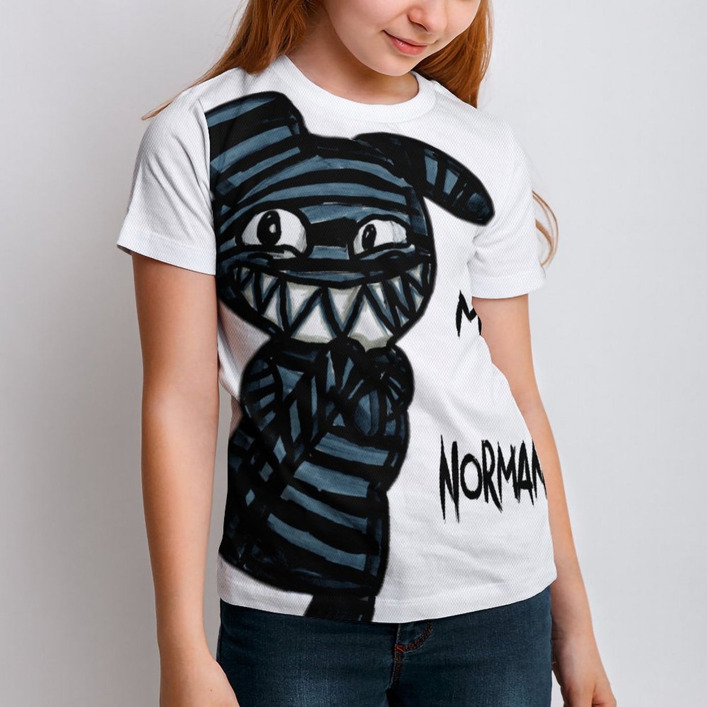 Valentine's Monsters: Cute... but psycho, Norman  Children's T-Shirt in Void