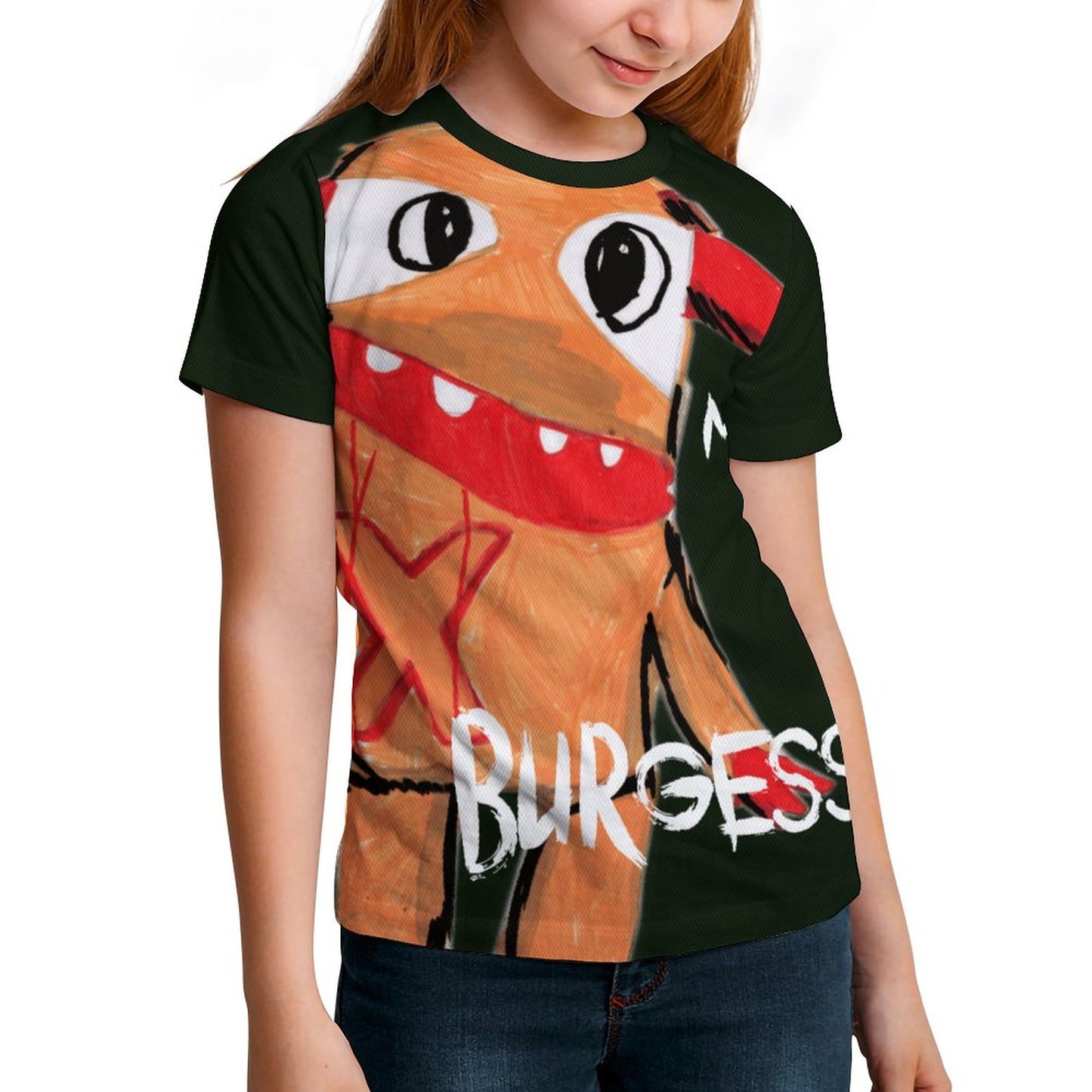 Valentine's Monsters: Meet Burgess Children's T-Shirt in Black