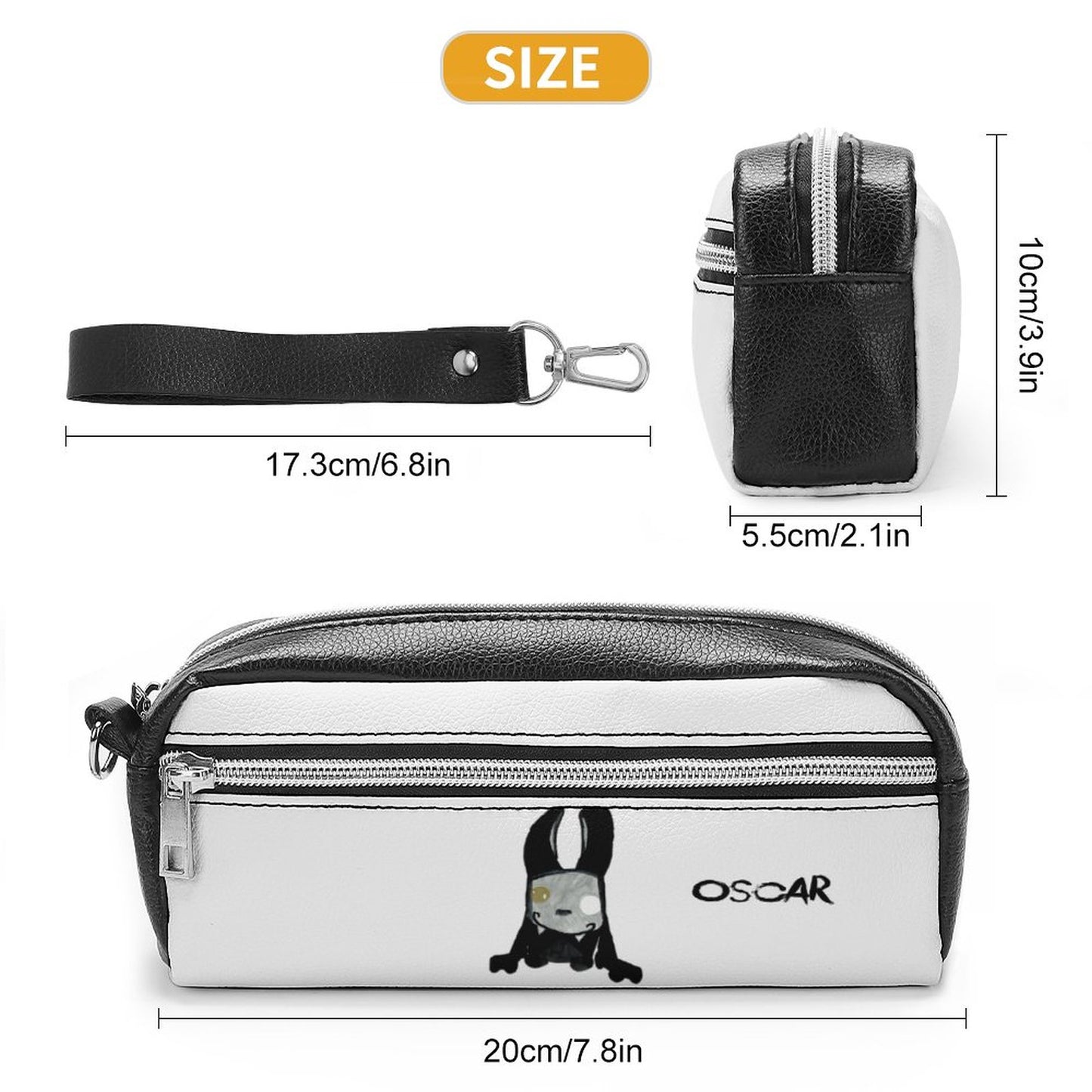 Valentine's Monsters: Oscar Versatile Cosmetic Bag & Pencil Case Pouch in Void