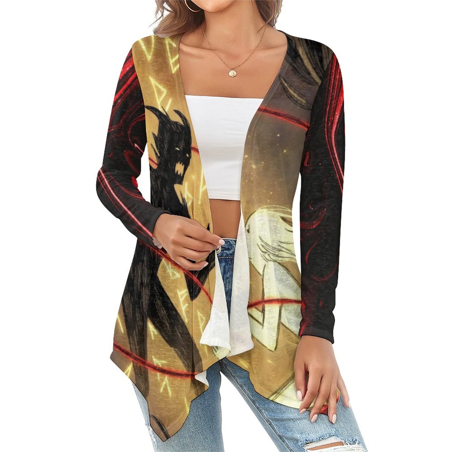Rumpelstiltskin Collection:  Demons Who Flee Women's Open Shirt