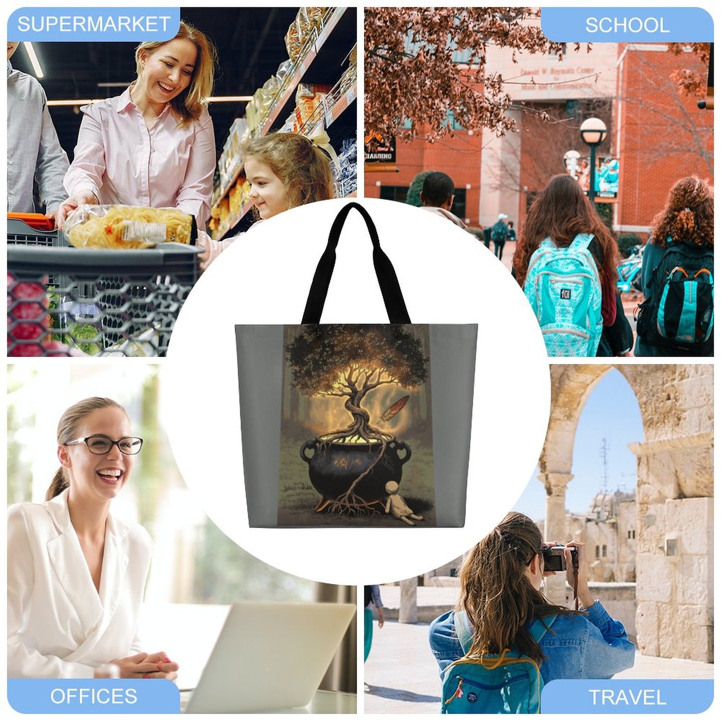 Threshold Cauldron Large One Shoulder Shopping Bag