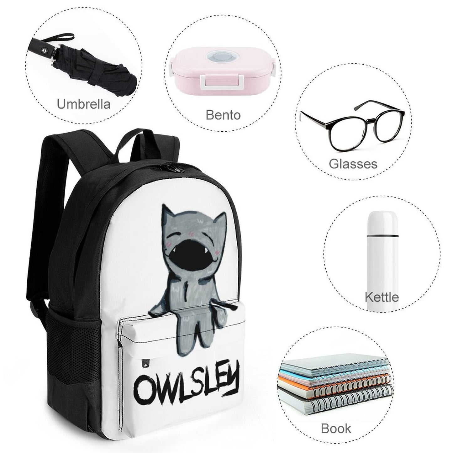 Valentine's Monsters: Owlsley Backpack in Void