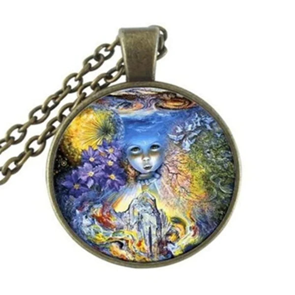 Tree of Life Glass Pendant
