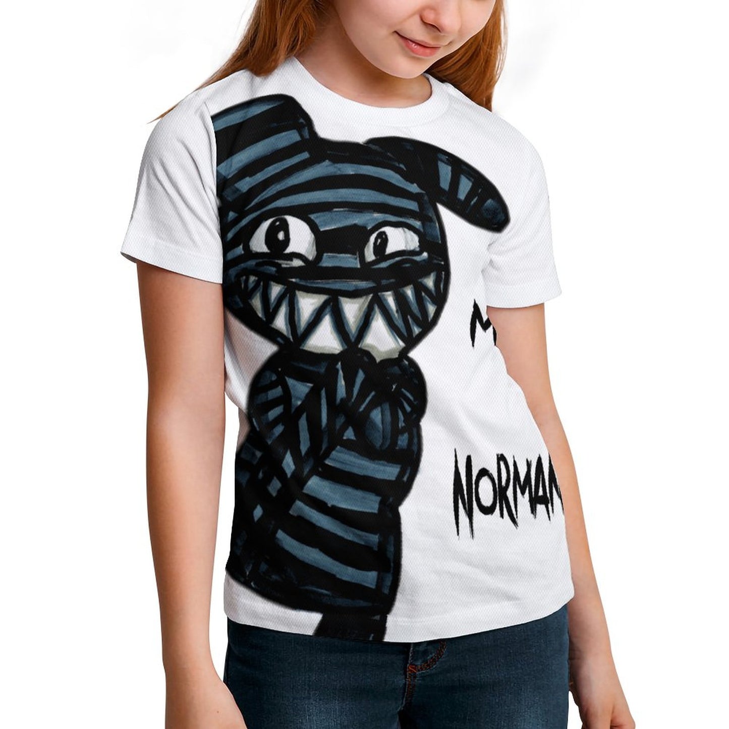 Valentine's Monsters: Cute... but psycho, Norman  Children's T-Shirt in Void