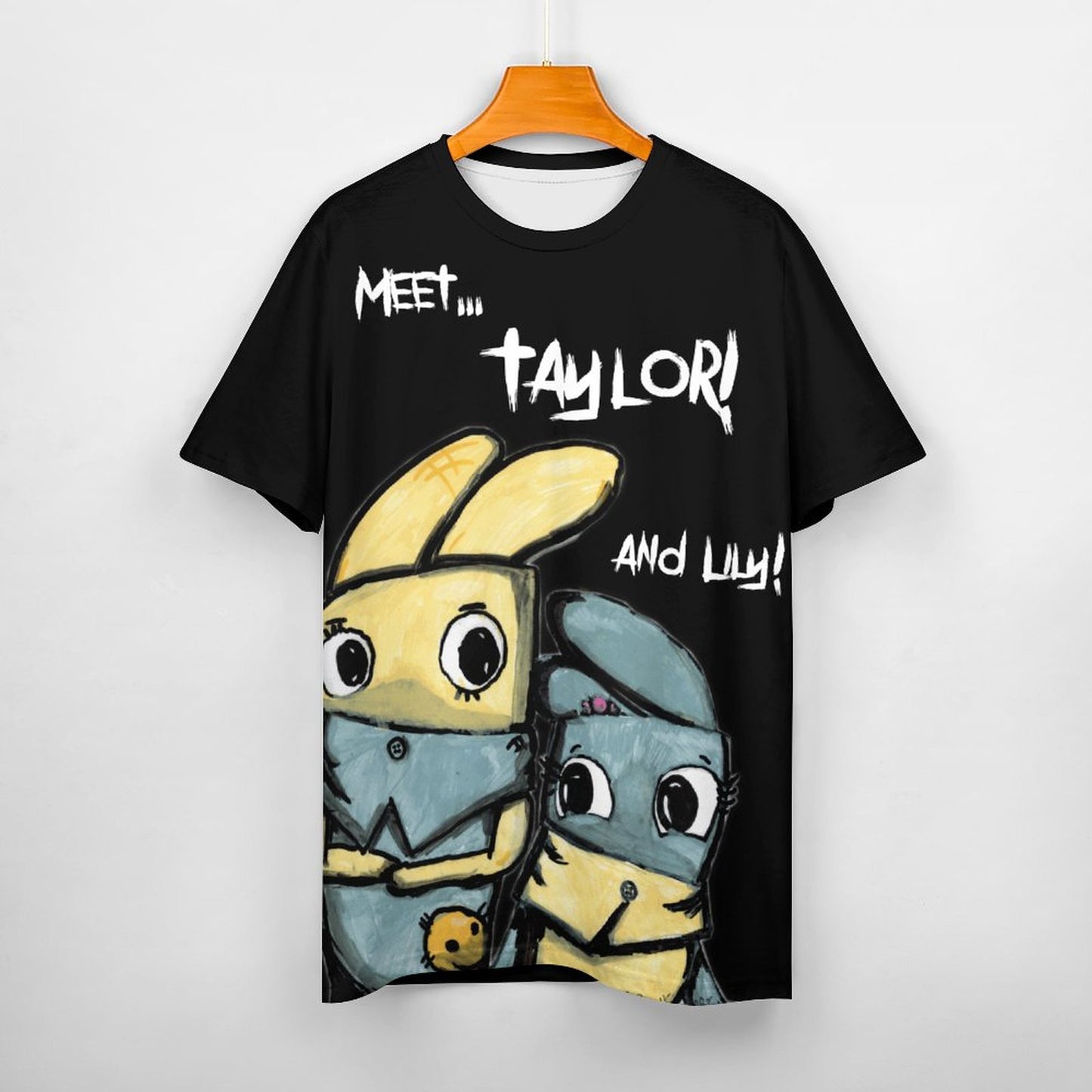 Valentine's Monsters Taylor and Lily Women's T-Shirt in Black