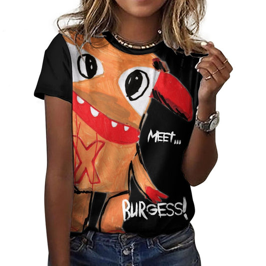 Valentine's Monsters: Meet Burgess Women's T-Shirt in Black
