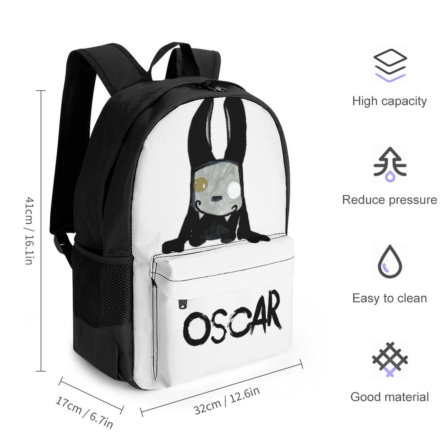 Valentine's Monsters: Oscar Backpack in Void