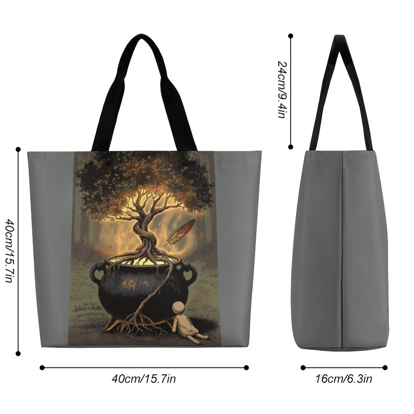 Threshold Cauldron Large One Shoulder Shopping Bag