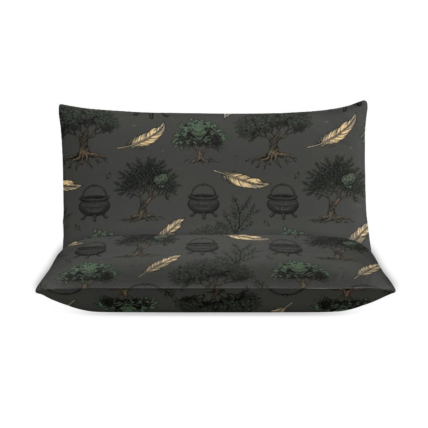 Green Guardian 3-Piece Bedding Set-102"x90"/ 259x229cm (Dual-sided Printing)