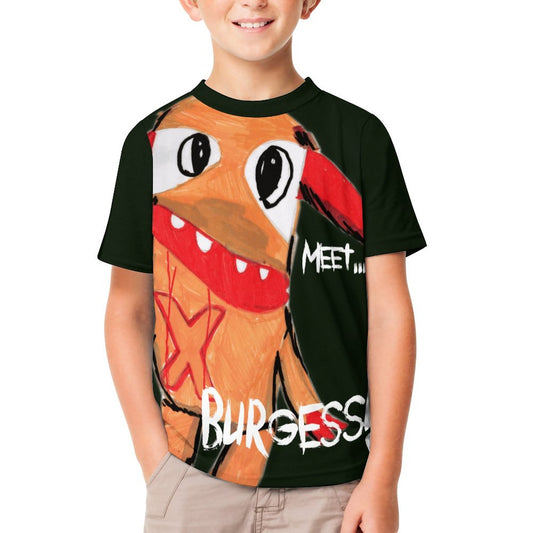 Valentine's Monsters: Meet Burgess Children's T-Shirt in Black