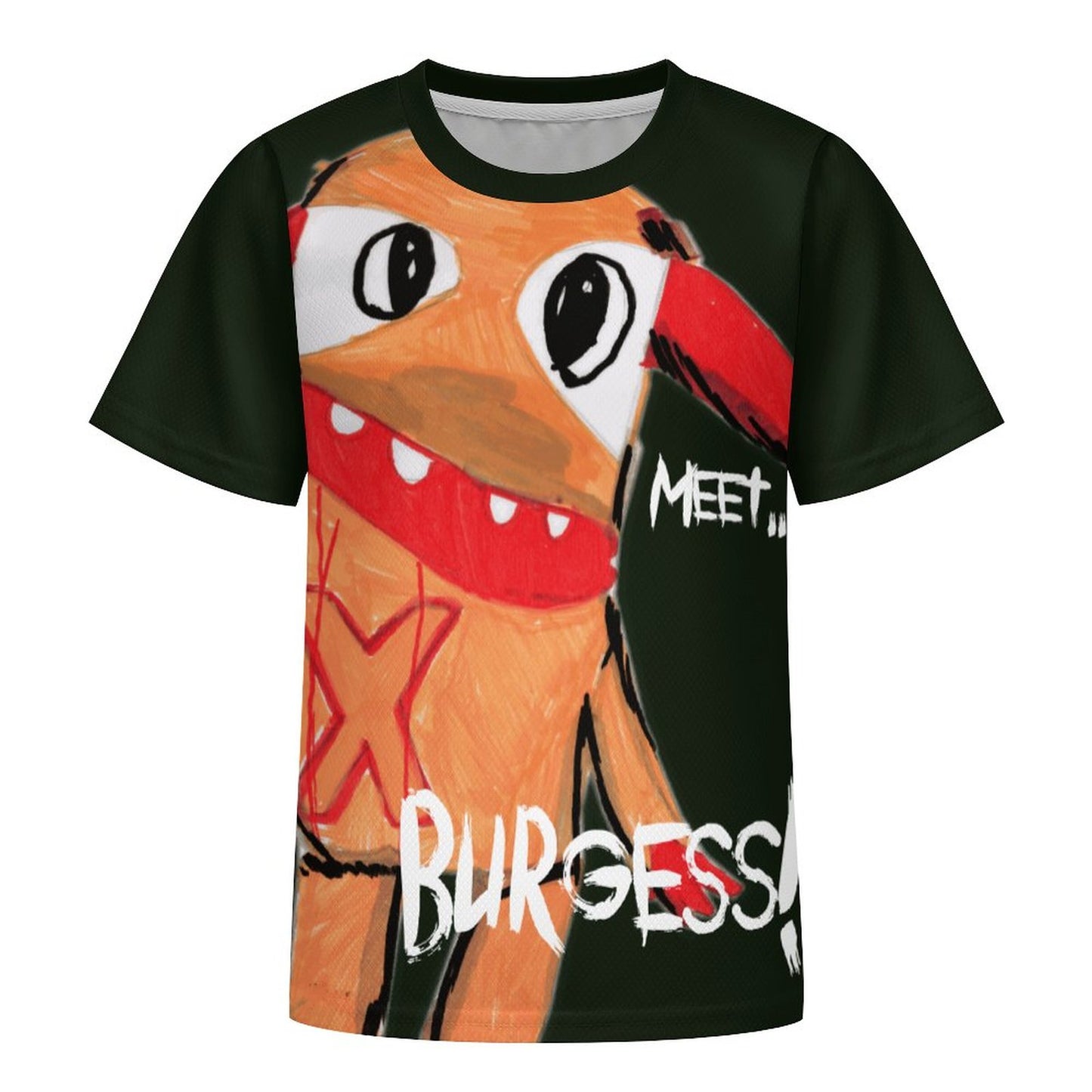 Valentine's Monsters: Meet Burgess Children's T-Shirt in Black