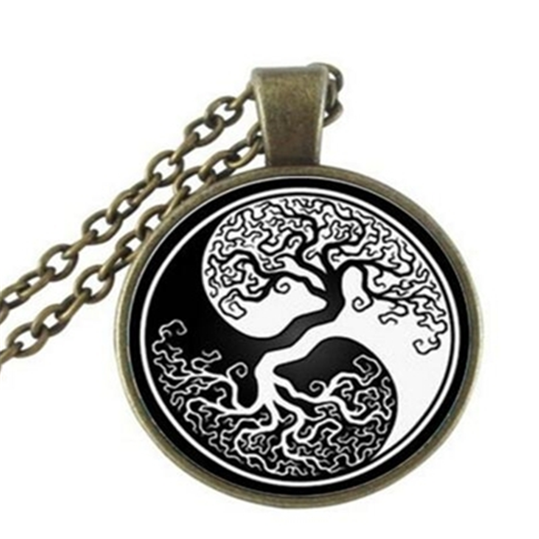 Tree of Life Glass Pendant