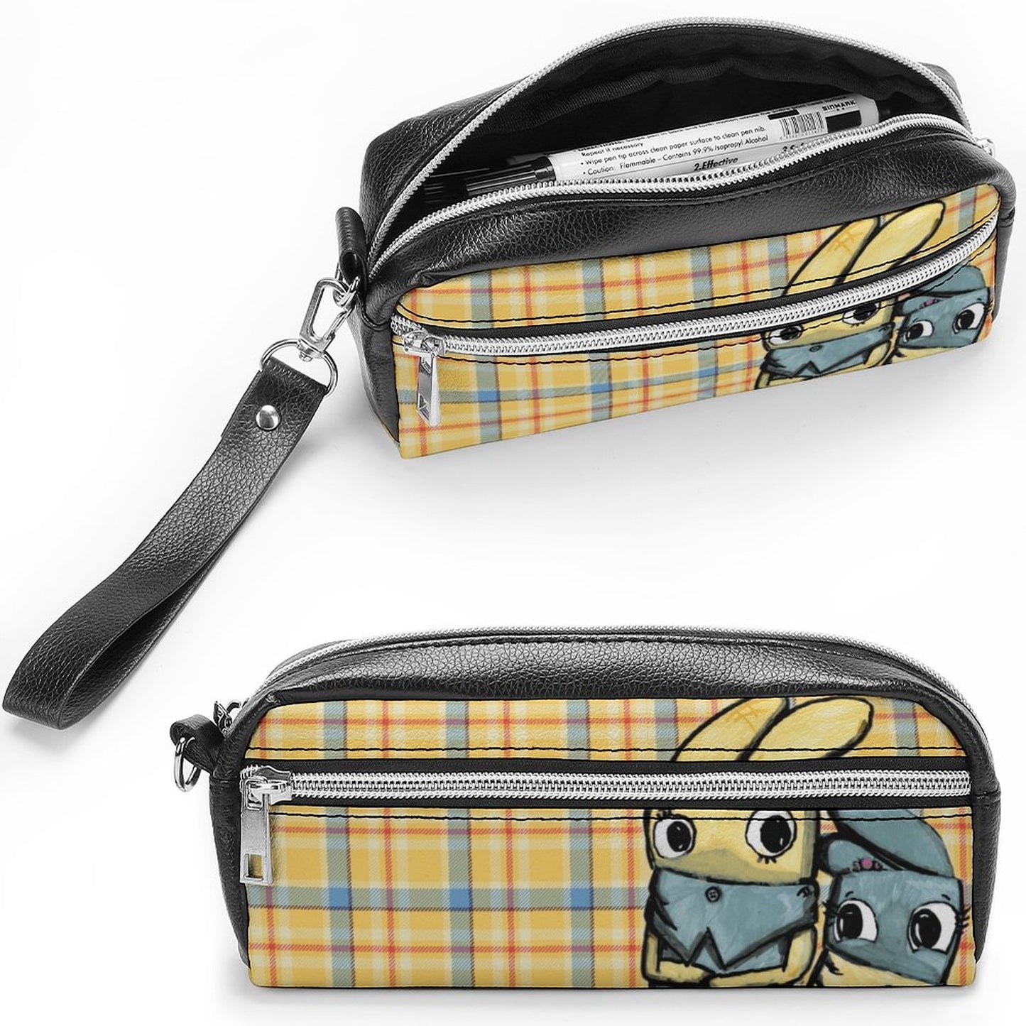 Valentine's Monsters: Taylor and Lily Pencil/Make-up Pouch