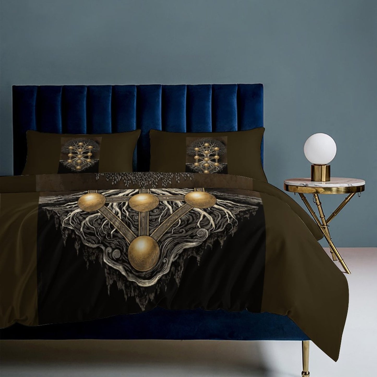 Tree of Life 3-Piece Bedding Set-102"x90"/ 259x229cm (Dual-sided Printing)
