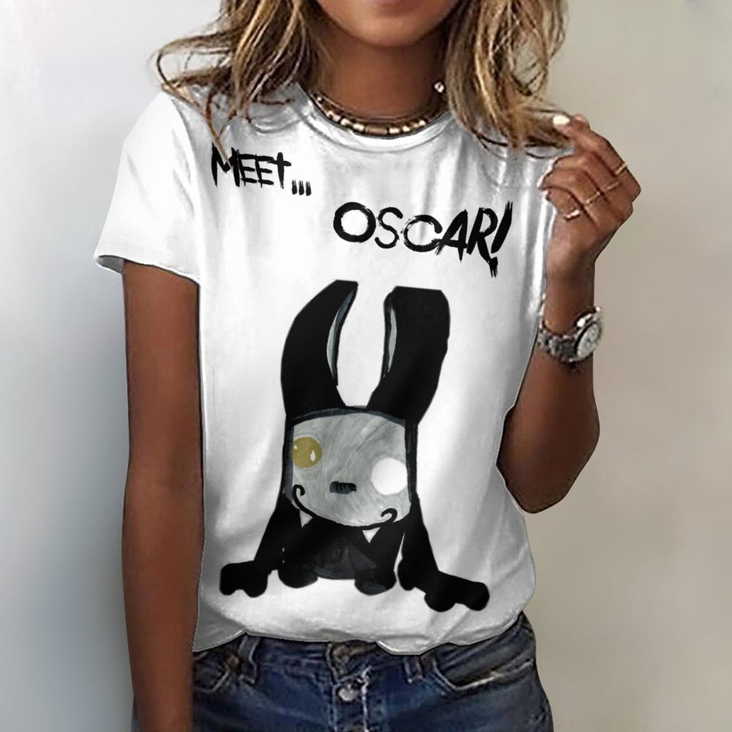 Valentine's Monsters: Meet Oscar! Women's T-Shirt in Void