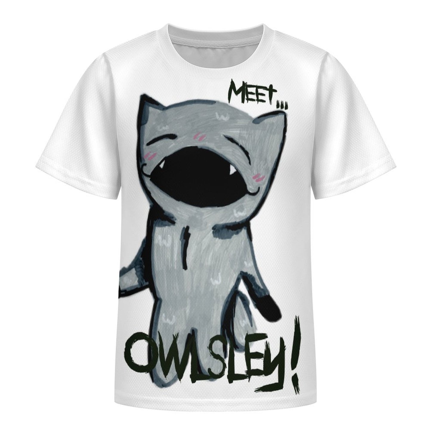 Valentine's Monsters: Meet Owlsley! Children's T-Shirt in Void