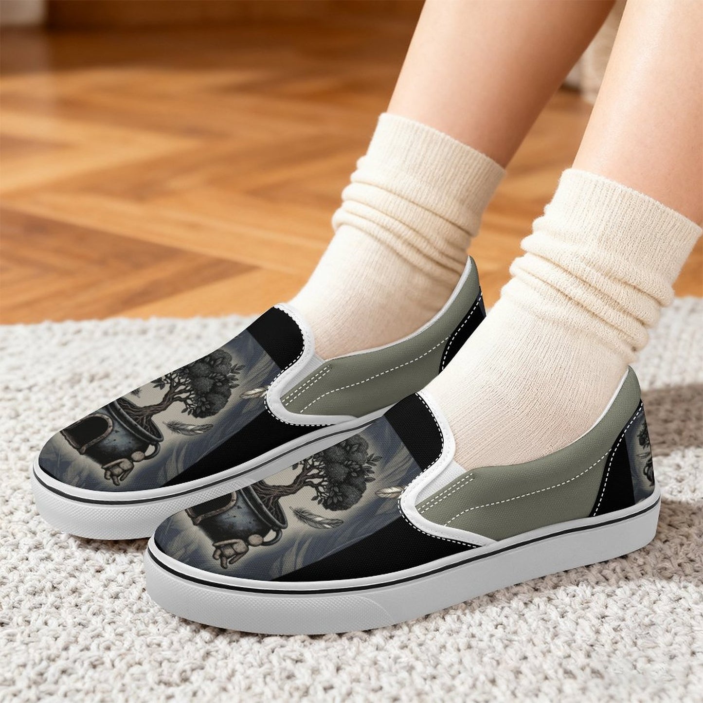 Cauldron Tree Slip-Ons