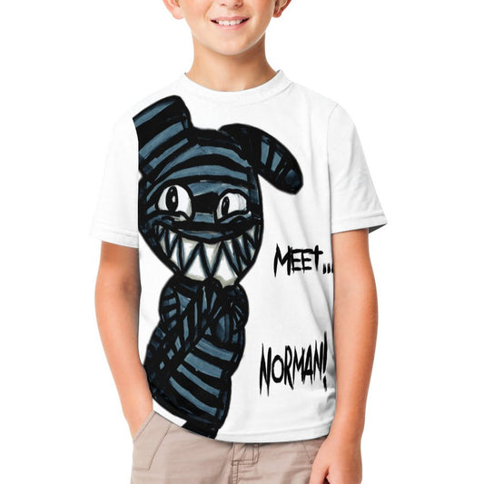 Valentine's Monsters: Cute... but psycho, Norman  Children's T-Shirt in Void