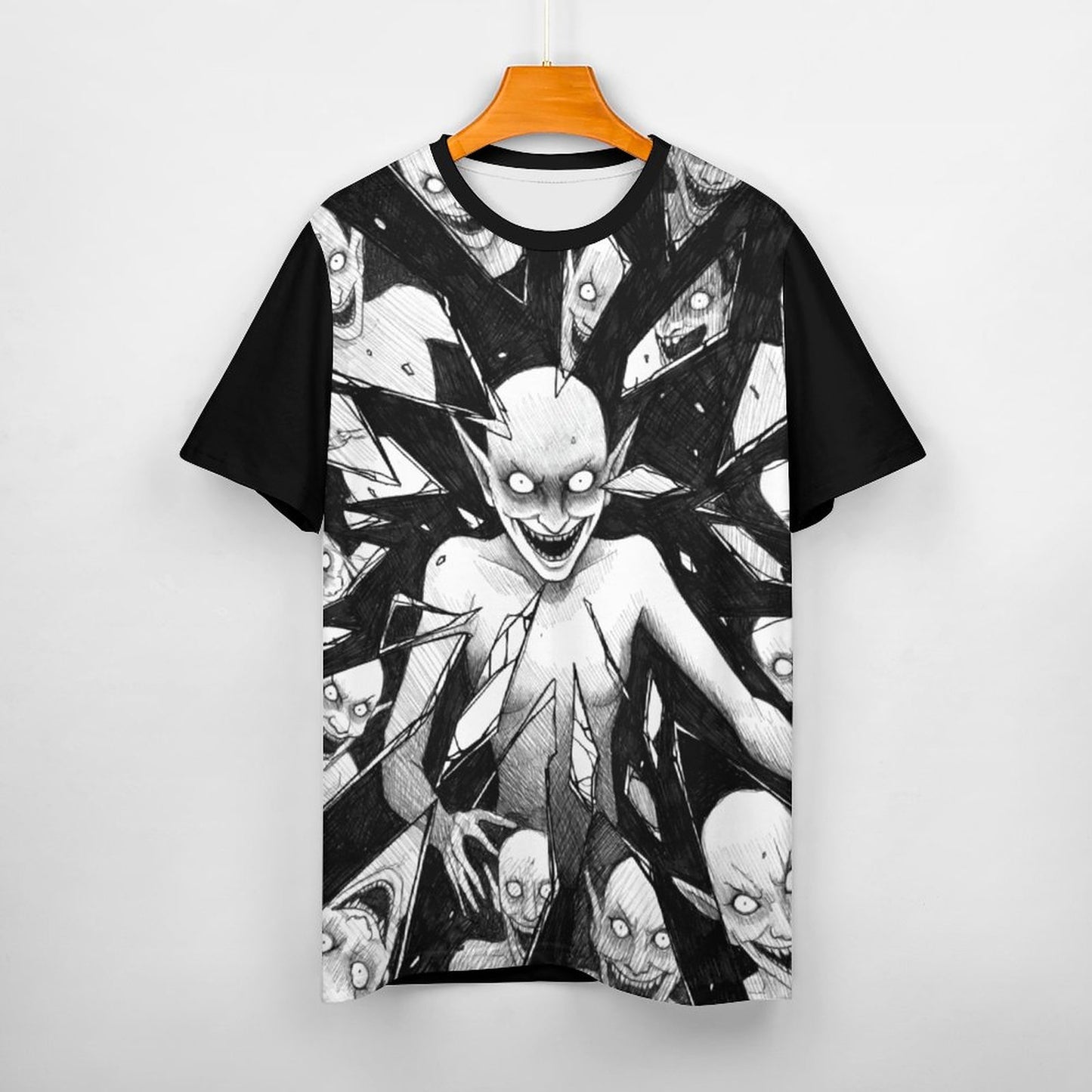 The Goblin Grins Collection: Breaking Through T-Shirt for Women Black Trim